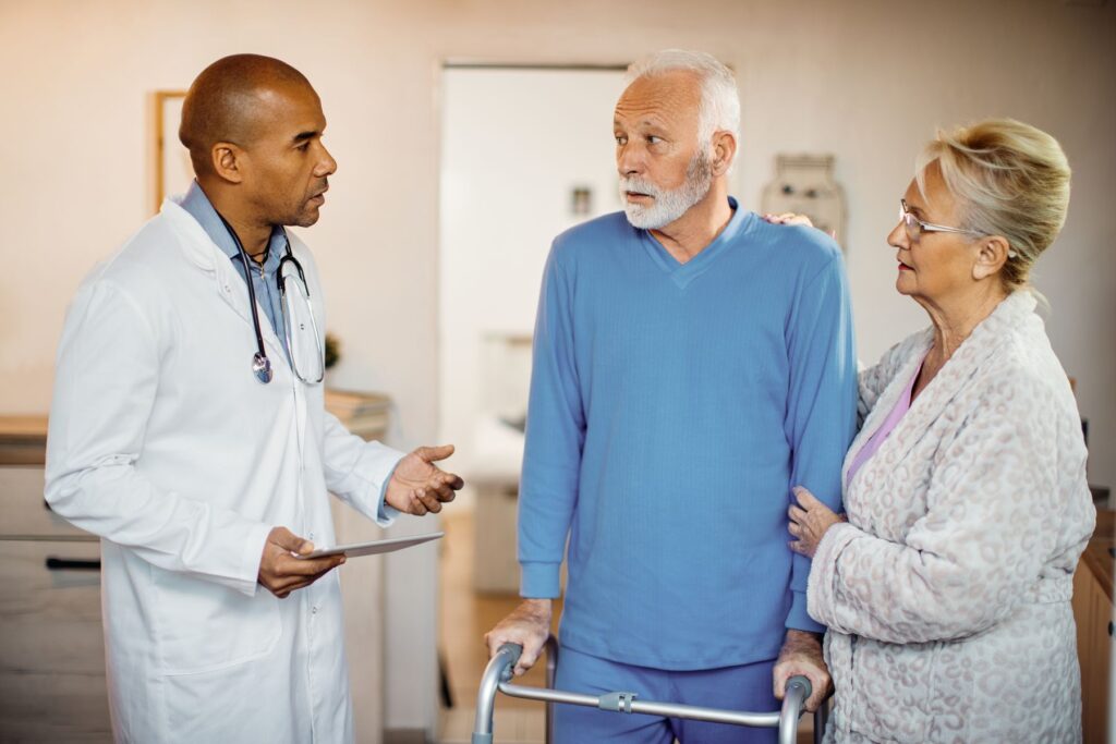 homme senior atteint d'un cancer résidant en EHPAD
